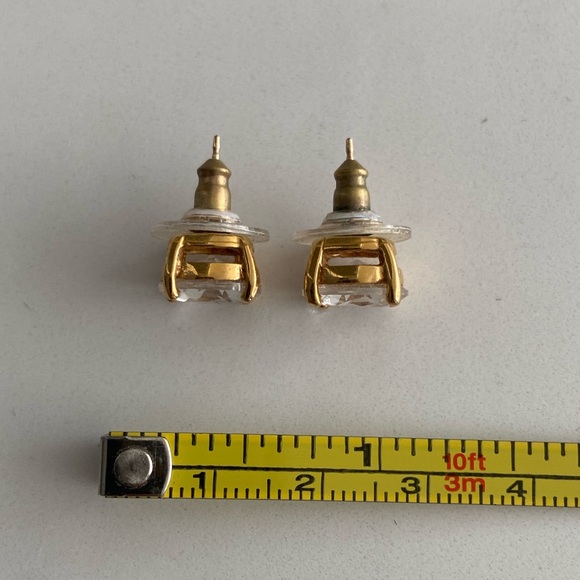 Kate Spade clear stone gumdrop studs - Picture 3 of 4